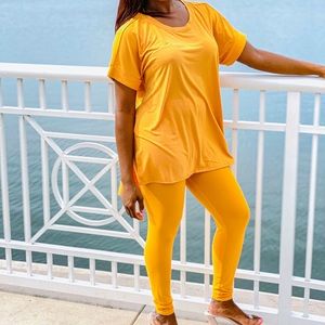 Premium Microfiber Full Length Leggings Set